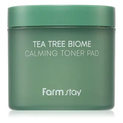 Farmstay Tea Tree Biome tonizační polštářky pro zklidnění pleti 140 ml