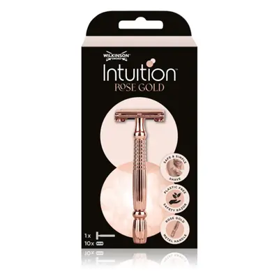 Wilkinson Sword Intuition Rose Gold Razor holicí strojek + náhradní břity 10 ks