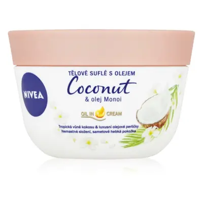 NIVEA Coconut & Monoi Oil tělové suflé 200 ml