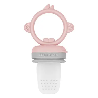 Minikoioi Feeder Teether Pinky Pink/ Powder Grey krmící kousátko Pinky Pink/Powder Grey