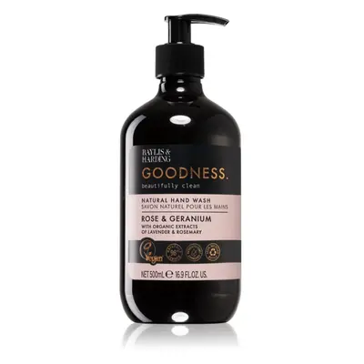 Baylis & Harding Goodness Rose & Geranium přírodní tekuté mýdlo na ruce 500 ml