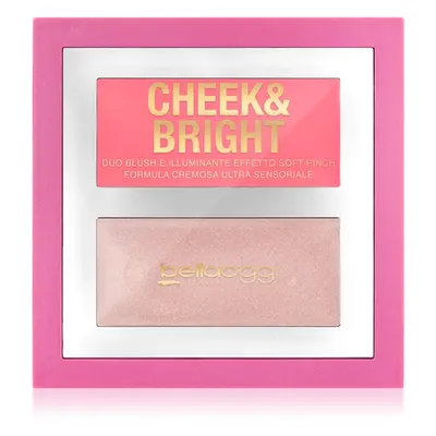 bellaoggi Cheek & Bright tvářenka s rozjasňovačem odstín Pink Shy 5 g