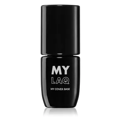 MYLAQ My Base Cover Base podkladový lak pro gelové nehty odstín Shining Pink 5 ml