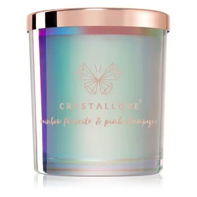 Crystallove Crystalized Scented Candle Rainbow Fluorite vonná svíčka 220 g