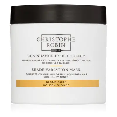 Christophe Robin Shade Variation Mask výživná krémová maska na vlasy odstín Golden Blond 250 ml