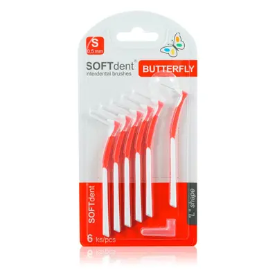 SOFTdent Butterfly S mezizubní kartáček 0,5 mm 6 ks