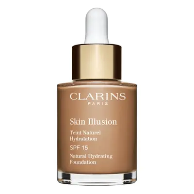 Clarins Skin Illusion Natural Hydrating Foundation rozjasňující hydratační make-up SPF 15 odstín