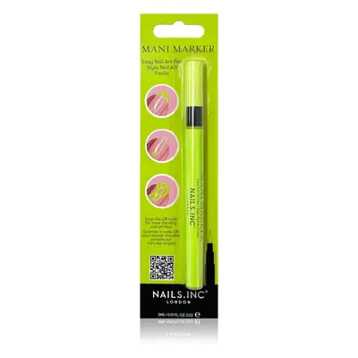 Nails Inc. Mani Marker zdobicí lak na nehty v aplikačním peru odstín Electric Green Neon 3 ml