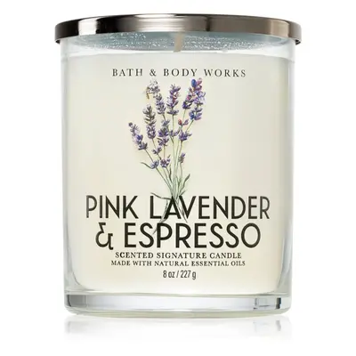 Bath & Body Works Pink Lavender & Espresso vonná svíčka 227 g