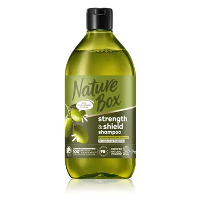 Nature Box Olive Oil ochranný šampon proti lámavosti vlasů 385 ml