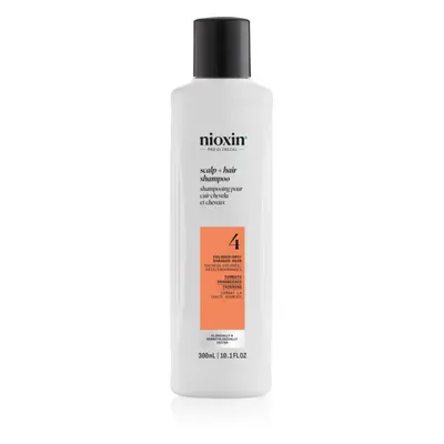 Nioxin System 4 Scalp + Hair Shampoo jemný šampon pro barvené a poškozené vlasy 300 ml