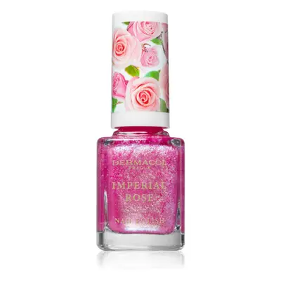 Dermacol Imperial Rose lak na nehty třpytivý odstín 03 11 ml