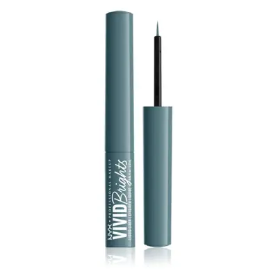 NYX Professional Makeup Vivid Brights tekuté oční linky odstín 01 Cyan Simp 2 ml