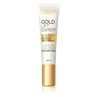 Eveline Cosmetics Gold Lift Expert luxusní krém na oči a víčka s 24karátovým zlatem (SPF 8) 15 m