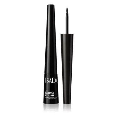 IsaDora Glossy Eyeliner voděodolná oční linka odstín 40 Chrome Black 2,5 ml