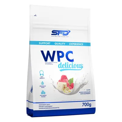 SFD Nutrition WPC Protein Delicious syrovátkový protein příchuť White Chocolate & Raspberry 700 