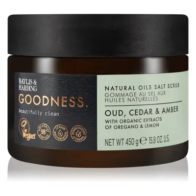 Baylis & Harding Goodness Oud, Cedar & Amber solný peeling na tělo 450 g