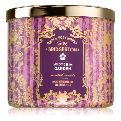 Bath & Body Works Bridgerton Wisteria Garden vonná svíčka 411 g