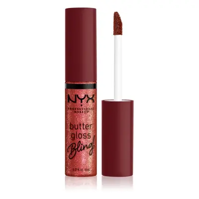 NYX Professional Makeup Butter Gloss Bling lesk na rty třpytivý odstín 07 Big Spender 8 ml