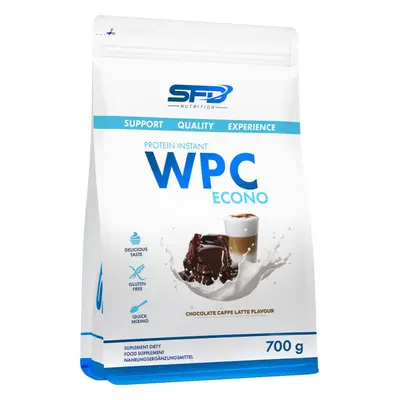 SFD Nutrition WPC Protein Econo syrovátkový protein příchuť Caffe Latte & Chocolate 700 g