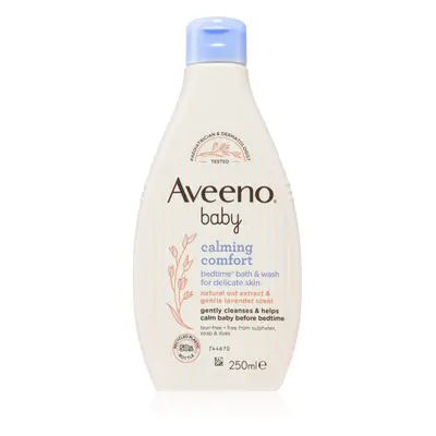 Aveeno Baby Calming Comfort mycí gel pro dobré spaní pro dětskou pokožku 250 ml