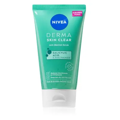 NIVEA Derma Skin Clear čisticí pleťový peeling 150 ml