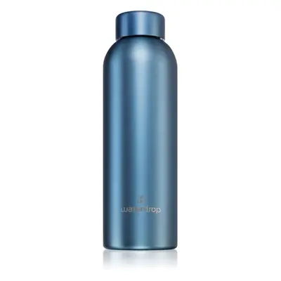 Waterdrop Thermo Steel Metal nerezová láhev na vodu barva Blue Brushed 600 ml