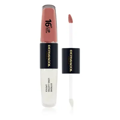 Dermacol 16H Lip Colour dlouhotrvající rtěnka a lesk na rty odstín 31 Instant Match 2x4 ml