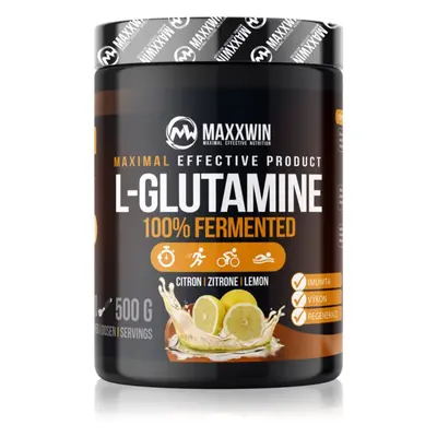 Maxxwin L-Glutamine 100% Fermented podpora tvorby svalové hmoty příchuť Lemon 500 g