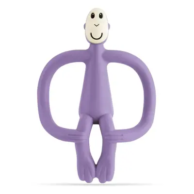 Matchstick Monkey Teething Toy and Gel Applicator kousátko s kartáčkem 2 v 1 Purple 1 ks