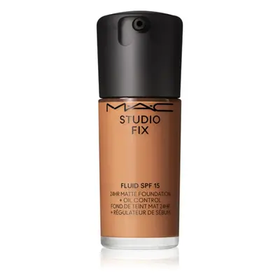 MAC Cosmetics Studio Fix Fluid SPF 15 24HR Matte Foundation + Oil Control matující make-up SPF 1