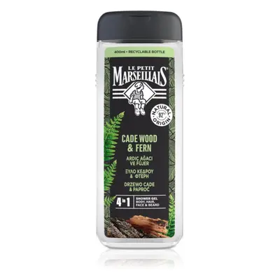 Le Petit Marseillais Cade Wood & Fern sprchový gel 4 v 1 pro muže 400 ml