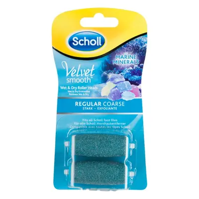 Scholl Velvet Smooth Regular Coarse náhradní hlavice do elektrického pilníku na chodidla 2 ks