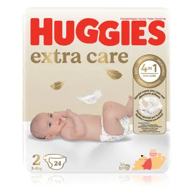 Huggies Extra Care Size 2 jednorázové pleny 3-6 kg 24 ks