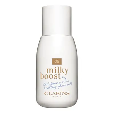 Clarins Milky Boost tónovací mléko pro sjednocení barevného tónu pleti odstín 05 Milky Sandalwoo