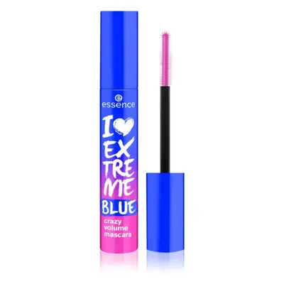 essence I LOVE EXTREME objemová řasenka odstín Blue 12 ml