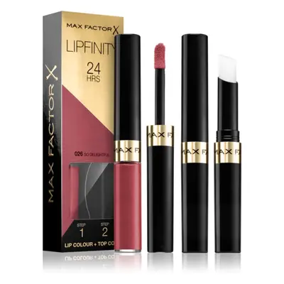 Max Factor Lipfinity Lip Colour dlouhotrvající rtěnka s balzámem odstín 026 So Delightful 4,2 g