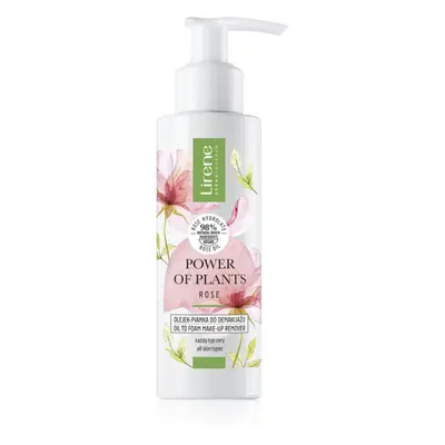 Lirene Power of Plants Rose čisticí pleťová pěna s růžovým olejem 145 ml