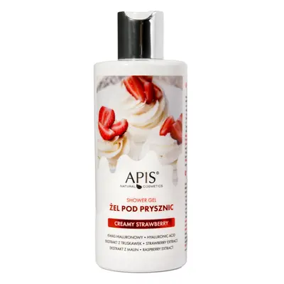 Apis Natural Cosmetics Creamy Strawberry hydratační sprchový gel 300 ml