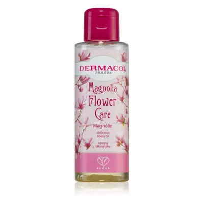 Dermacol Flower Care Magnolia relaxační tělový olej s vůní květin 100 ml