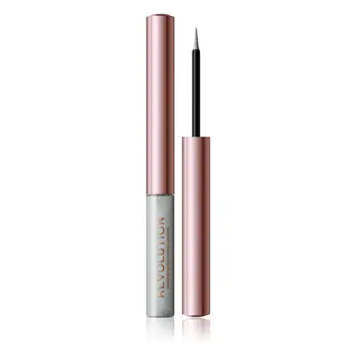 Makeup Revolution Festive Allure precizní tekutá oční linka odstín Holo White 2,4 ml