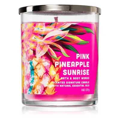 Bath & Body Works Pink Pineapple Sunrise vonná svíčka 227 g