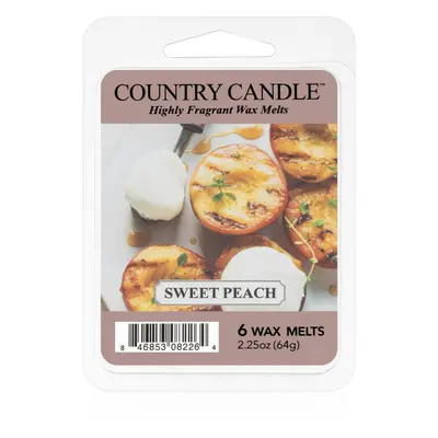 Country Candle Sweet Peach vosk do aromalampy 64 g