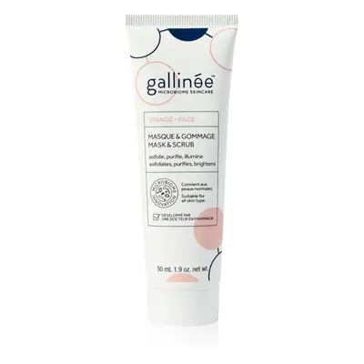 Gallinée SKIN CARE Face Mask & Scrub jemný peeling 50 ml