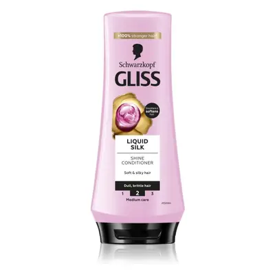 Schwarzkopf Gliss Liquid Silk regenerační balzám pro posílení a lesk vlasů 200 ml