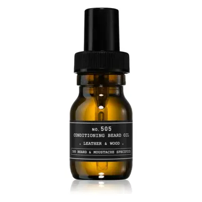 Depot No. 505 Conditioning Beard Oil olej na vousy Leather & Wood 30 ml