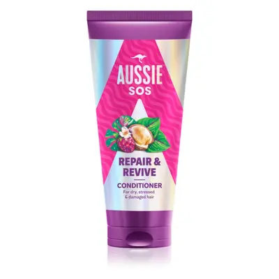 Aussie SOS Repair Revive vyživující kondicionér pro namáhané vlasy a vlasovou pokožku 200 ml