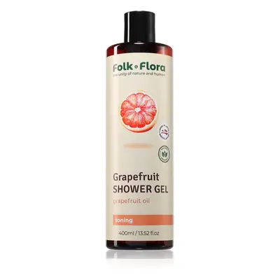 Folk & Flora Grapefruit osvěžující sprchový gel 400 ml