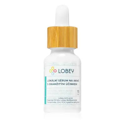 Lobey Skin Care Lokální sérum na akné s okamžitým účinkem lokální péče proti akné 15 ml