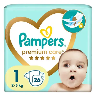 Pampers Premium Care Size 1 jednorázové pleny 2-5 kg 26 ks